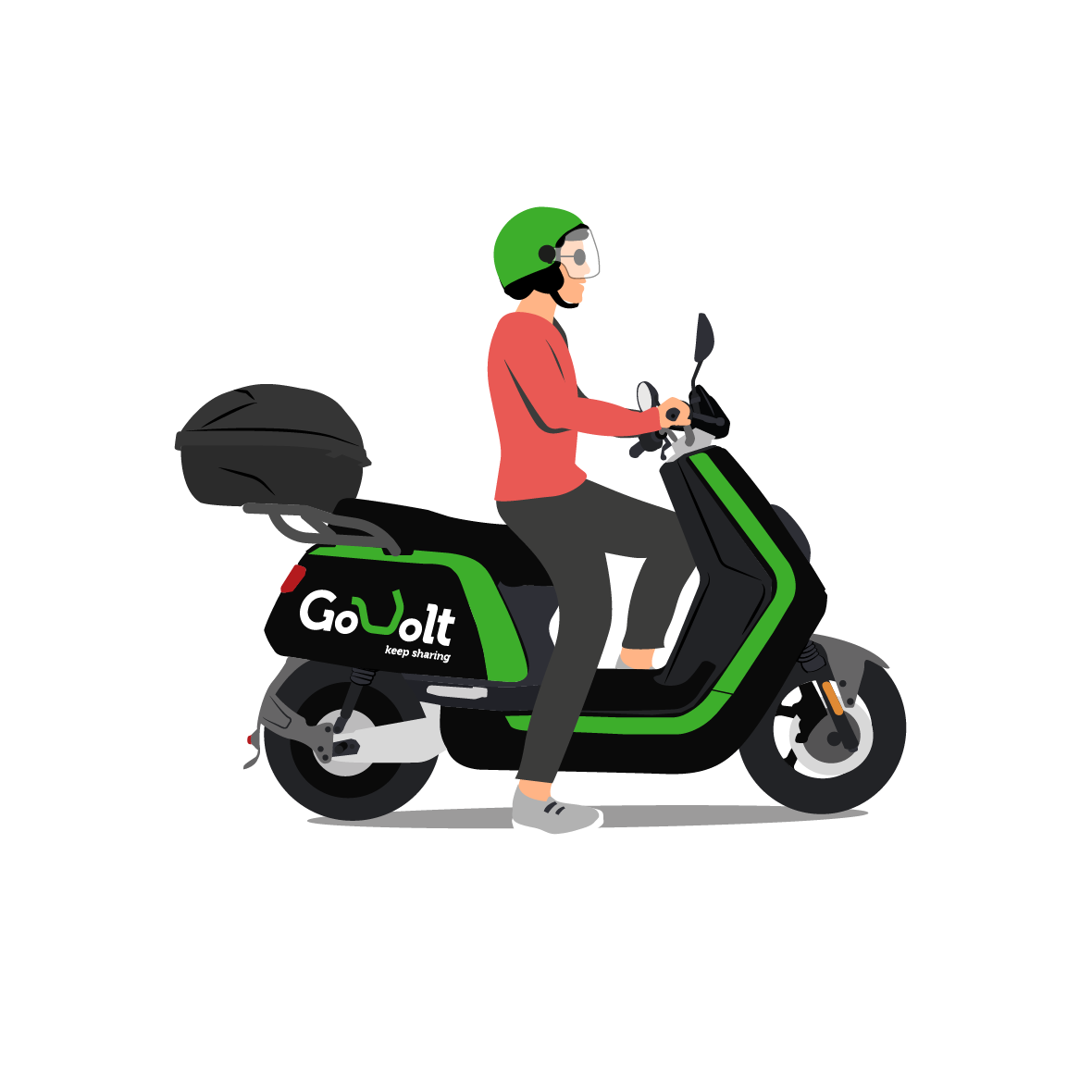 >Moped scooter